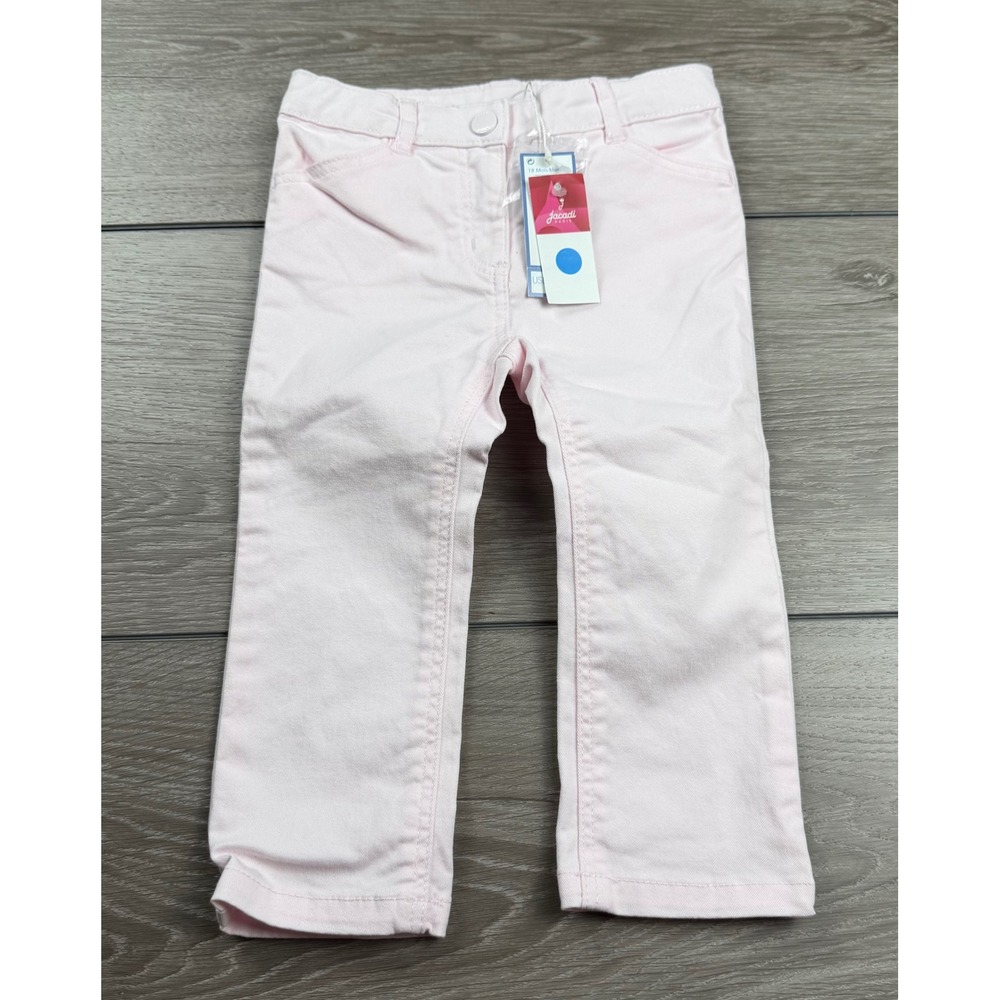 Jacadi Girls Long Pants Fandorine Pale Pink 18M New
